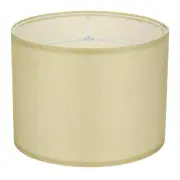 1Set Drum Lamp Shades for Table Lamps, 13"x13"x10" Linen Lampshade, Yellow