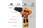 Electric Drill with Lithium Battery Rechargeable 12V Two-Speed &#8203;&#8203;Electric Cordless Screwdriver(Orange)
