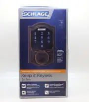 Schlage Electronic Touchscreen Deadbolt BE469NX CAM 716 Camelot Aged Bronze