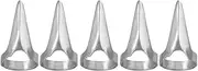WsjiaboFux 5Pcs Silver Finger Claws Cosplay Claws Rings,Punk Rock Nail Finger Armor Gothic Talon Nail Fingertip Claw,Hair Parting Selecting Sectioning Tool，Clips and Barrettes，Claw Rings, Stone,