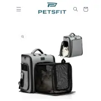 在飛比找蝦皮購物優惠-🇺🇸 Petsfit 寵物背包 外出雙肩包大空間 擴展折疊寵