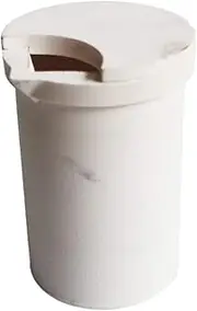 LLFAU 3kg Ceramic Melting Crucible Cup with cover Casting Refining Gold Silver Copper Platium