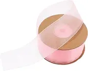 PACKOVE 1 Roll Sheer Organza Ribbon for DIY Crafting Bow Making and Present Wrapping Durable Chiffon Ribbon for Invitations Party Decorations and Floral Arrangements