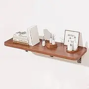 Floating desk,Waterproof wall mounted folding table, 40kg/90lb load capacity floating folding desk, 15.7*7.8in wall work table, wall mounted folding table for small space(100*20cm/39.3*7.8in)