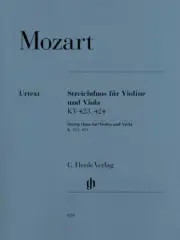 Mozart String Duos for Violin and Viola K423 424 Book NEW 051480624