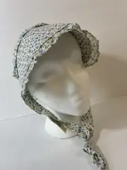 Americana Souvenirs Gifts Gettysburg Pennsylvania Blue Floral Baby Bonnet