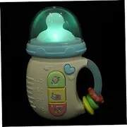 COMNESTBI Interactive Educational Electric Newborn Bilingual Music Bottle with Shaking Bell Lights for Cognitive Development and Early Learning