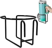 Shopping Carts Cup Holder - Metal Water Bottle Stroller Rack | Stroller Tumblers Organizer | Drink Holders for Trolleys | Coffee Tumbler & Sports Bottles, Mobile Cart Beverage Organizers for Strollers