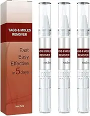 3Pcs Wipeoff Tags & Moles Remover,Extreme Skin Tag Wipe Off Tags & Mole Remover,Mole Remover Fast Easy Effective in 5 Days