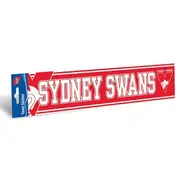 Sydney Swans Official AFL Team Logo Bumper Sticker 305mm x 75mm