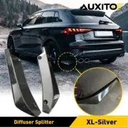 Carbon Fiber Rear Bumper Diffuser Fin Splitter Valence Spoiler Lip Side Fender (for: Honda Civic)