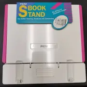 PINK BRAND NEW BOOKSTANDS PORTABLE ADJUSTABLE BOOK DOCUMENT STAND READING HOLDER