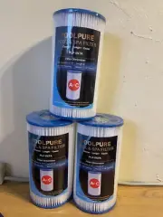 BRAND NEW (3) POOLPURE POOL SPA FILTERS PLF-INTA TYPE A OR C 8" SEALED INTEX