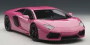 AUTOart 1/18 LAMBORGHINI AVENTADOR LP700-4 PINK 74660 DIECAST CAR MODEL w/COA