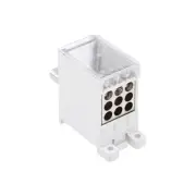 1 Inlet 9 Outlet Terminal Blocks 100A Max Input Distribution Block
