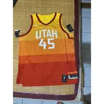 NBA MITCHELL  CITY AUTHENTIC JERSEY爵士 城市 漸層橘 球員版 球衣