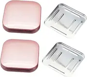 [FRCOLOR] Elegant DIY Eyeshadow Blush Palette Case 4pcs Empty Containers Travel-Sized Makeup Box for Women