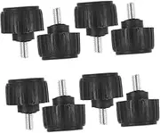 8pcs Electronic Scale Accessories Rotor Scale Replacing Feet Beading Supplies Postal Scale Drum Brake Tool Latch Guard Plate Cover Part Knob Brake Pad Measuring Tool Rubber Black