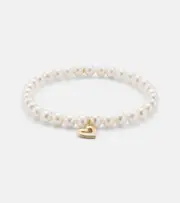 [Sydney Evan] Sydney Evan Fluted Heart 14kt gold charm bracelet One Size gold
