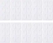 60 Pcs Callus Pads, Felt Callus Cushions, Oval Shaped Bunion Pads, Corn Pads for Toes, Soft Cushion with Central Hole, White