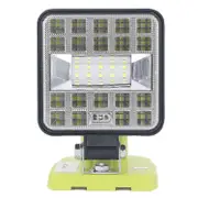 LED Work Light 1800lm LED Flood Light for Ryobi P189 P190 PBP002 PBP003 RB18L50 BPL1820 18V 14.4V ON