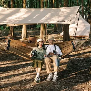 Naturehike挪客折疊帆布吊床戶外夏季便攜式露營野營加寬雙人秋千