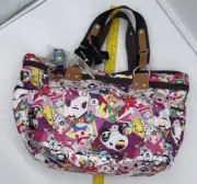 Tokidoki 3102 Amica Tote Bag 3132 Geometric Girl Vintage Rare New W Tags
