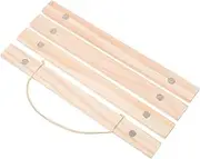 GOOHOCHY 1Set Painting Scroll Hanger Magnet Frame for Posters Artwork Photos Wood Construction for Easy Wall Display