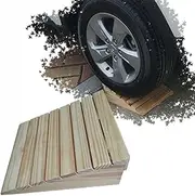 Wood Step Ramp for Doorways, Portable Wheelchair Ramps, Front Door Entry Ramp Transition Ramp 8/9/10/11/12/13/14cm Rise(Tall 12cm/4.7in)