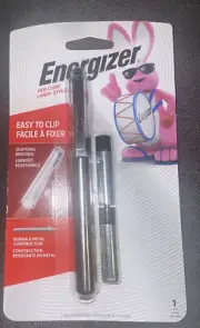 Energizer Bright LED 35 Lumens Metal Pen Flashlight with Batteries PLED23AEH
