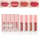 4-Piece Glossy Lip Gloss Set: Long Lasting, Waterproof, Moisturizing