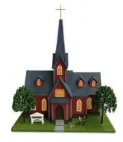 MENARDS TRINITY CHURCH BUILDING ACCESSORY! O GAUGE O SCALE CITY TRAIN