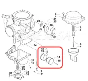 Carburetor Float Valve Set For Arctic Cat 250 300 366 375 400 500 650