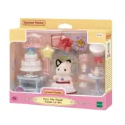 Sylvanian Families - Party Time Tuxedo Cat Girl Playset Animal Doll Playset f...