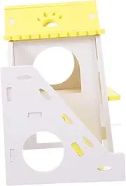 HANABASS Hamster Villa Hideout Adorable Decorative House for Hamsters Chinchillas Cozy Resting Playing Space for Pets Scottish Design