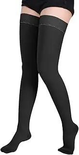 SKYFOXE Medical Thigh High Compression Stockings 20-30 mmHg for Women & Men Firm Suppport Circulation with Silicone Dot