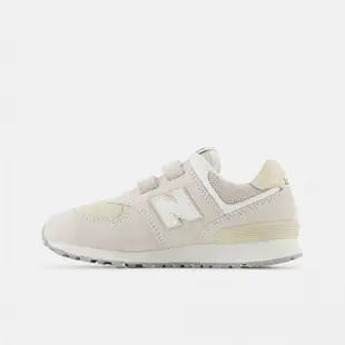 【NEW BALANCE】NB 運動鞋 童鞋 中童 兒童 魔鬼氈 燕麥奶 PV574FOG-W楦