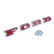 FORD Grille Letters Chrome w/Red Insert 1967-77 Ford Bronco C7TZ-8316-S (for: Ford)