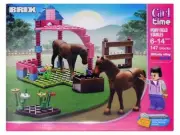Brix Girl Time Pony Field Stables 147 Piece Building Set