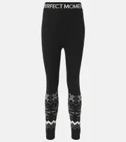 [Perfect Moment] Perfect Moment Nordic intarsia wool leggings AU 14 black