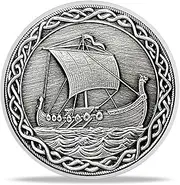 AtSKnSK Viking Coin Tree of Life Odin Wolf Odin Raven Viking Chips Medallion Commemorative Coin Nordic Runes Mythology Warrior Symbol Amulet Viking Gifts for Men Women (Tree of Life)