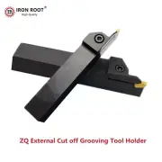 1P ZQ2525R-2 + ZQ2525L-2 Lathe Turning Tool Tool External Grooving Tool Holder