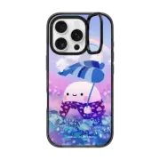 iPhone 16 Pro Impact Ring Stand Case MagSafe Compatible Rainy Ghost by ellievsbear