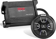 Pyle PLMRMBT5B Marine Grade 600 Watt Amp Bluetooth 2-Channel Amplifier (Black)
