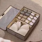 Underwear Storage Box Foldable Multi Grids Keep Tidy Closet Organizers 2 Sizes