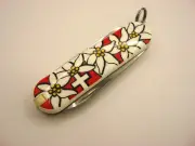 Victorinox Classic SD Swiss Army Knife - New - Edelweiss - Red