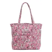 Vera Bradley Cotton Vera Tote Bag Botanical Paisley Pink