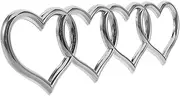 PRETYZOOM Heart Shape Car Sticker Decal for Automotive Truck Motorcycle Silver Tail Badge for Women Cute Exterior Decoration Durable Easy to Install Eye Catching Love Design