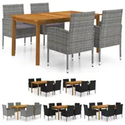 Dining Set Patio Table and Chair Furniture Multi Colours 5/7 Piece vidaXL