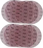 Angoily Multi-grit Sandpaper Set 10pcs Drywall Sanding Pads 80-320 Grit Round Discs Hook Loop for Sander